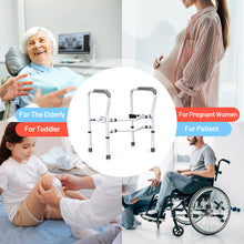 Load image into Gallery viewer, Gymax Adjustable Toilet Safety Frame & Rail Stand Alone Bathroom Toilet Handrail