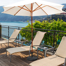 Load image into Gallery viewer, Gymax 49 lbs Round Resin Patio Umbrella Base Stand Holder w/ Adjustable Knob