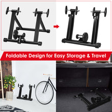 Load image into Gallery viewer, Gymax Foldable Bike Trainer Stand Cycling Exercise Stand w/ Dual-lock System