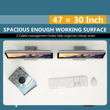 Load image into Gallery viewer, Gymax 47'' x 30'' Universal Tabletop for Standard & Standing Desk Frame White