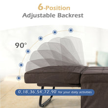 Load image into Gallery viewer, Gymax 4 in 1 Multi-Function Sofa Bed Convertible Sleeper Folding Ottoman Brown