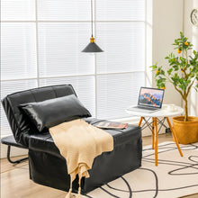 Load image into Gallery viewer, Gymax 4 in 1 Multi-Function Sofa Bed Convertible Sleeper Folding Ottoman Black