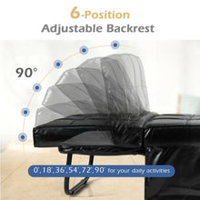 Load image into Gallery viewer, Gymax 4 in 1 Multi-Function Sofa Bed Convertible Sleeper Folding Ottoman Black