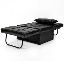 Load image into Gallery viewer, Gymax 4 in 1 Multi-Function Sofa Bed Convertible Sleeper Folding Ottoman Black