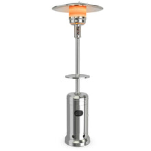 Load image into Gallery viewer, Gymax Patio 87 inches Tall Propane Heater 48,000 BTU W/Table & Wheels Silver