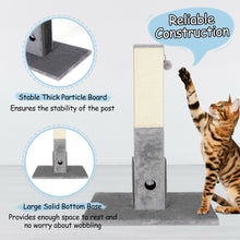Load image into Gallery viewer, Gymax 31'' Tall Cat Scratching Post Claw Scratcher w/ Sisal Rope & 2 plush Ball