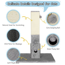Load image into Gallery viewer, Gymax 31'' Tall Cat Scratching Post Claw Scratcher w/ Sisal Rope & 2 plush Ball