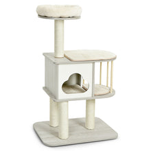 Load image into Gallery viewer, Gymax 46'' Modern Wooden Cat Tree with Platform & Washable Cushions for Cats & Kittens