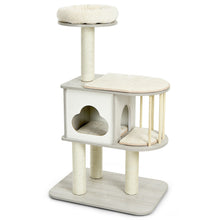 Load image into Gallery viewer, Gymax 46'' Modern Wooden Cat Tree with Platform & Washable Cushions for Cats & Kittens