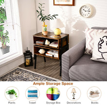 Load image into Gallery viewer, Gymax Stackable End Table Night Stand Bedside Table Shelf Accent Table