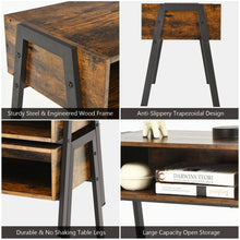 Load image into Gallery viewer, Gymax Stackable End Table Night Stand Bedside Table Shelf Accent Table