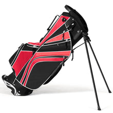 Load image into Gallery viewer, Gymax Golf Stand Bag 6 Way Divider Golf Carry Bag w/ Straps & 7 Storage Pockets