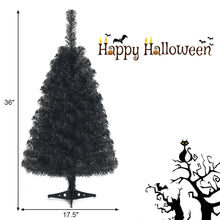 Load image into Gallery viewer, Gymax 3 Ft Un-lit Black Halloween Tree Artificial Tabletop Christmas Tree