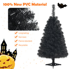 Load image into Gallery viewer, Gymax 3 Ft Un-lit Black Halloween Tree Artificial Tabletop Christmas Tree