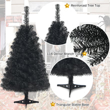Load image into Gallery viewer, Gymax 3 Ft Un-lit Black Halloween Tree Artificial Tabletop Christmas Tree