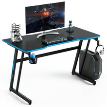 Load image into Gallery viewer, Gymax 47.5'' Gaming Desk Z-Shaped Computer Office Table w/Gaming Handle Rack