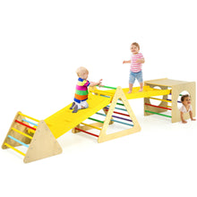 Load image into Gallery viewer, Gymax 5 in 1 Toddler Playing Set Kids Climbing Triangle & Cube Play Equipment