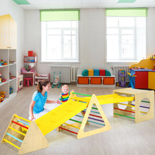 Load image into Gallery viewer, Gymax 5 in 1 Toddler Playing Set Kids Climbing Triangle & Cube Play Equipment