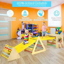 Load image into Gallery viewer, Gymax 5 in 1 Toddler Playing Set Kids Climbing Triangle & Cube Play Equipment