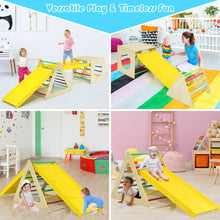 Load image into Gallery viewer, Gymax 5 in 1 Toddler Playing Set Kids Climbing Triangle & Cube Play Equipment