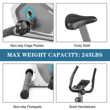 Load image into Gallery viewer, Gymax Magnetic Upright Exercise Bike Cycling Bike W/Pulse Sensor 8-Level Fitness