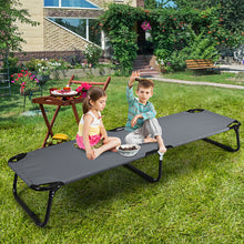 Load image into Gallery viewer, Gymax Portable Camping Cot Outdoor Folding Sleeping Bed for Traveling Hiking