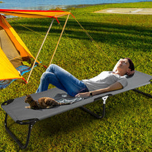 Load image into Gallery viewer, Gymax Portable Camping Cot Outdoor Folding Sleeping Bed for Traveling Hiking
