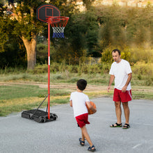 Load image into Gallery viewer, Gymax Adjustable Basketball Hoop System Stand Portable W/2 Wheels Fillable Base