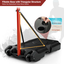 Load image into Gallery viewer, Gymax Adjustable Basketball Hoop System Stand Portable W/2 Wheels Fillable Base