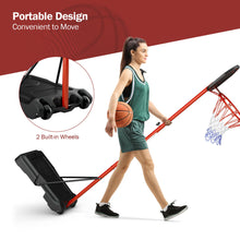 Load image into Gallery viewer, Gymax Adjustable Basketball Hoop System Stand Portable W/2 Wheels Fillable Base