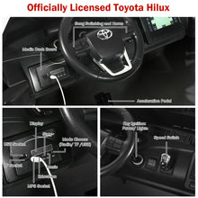 Load image into Gallery viewer, Gymax 24V Licensed Toyota Hilux Ride On Truck Car 2-Seater 4WD w/ Remote Painted Black