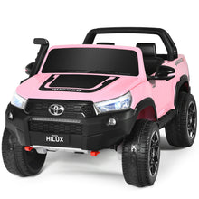 Load image into Gallery viewer, Gymax 24V Licensed Toyota Hilux Ride On Truck Car 2-Seater 4WD w/ Remote Control Pink