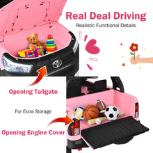 Load image into Gallery viewer, Gymax 24V Licensed Toyota Hilux Ride On Truck Car 2-Seater 4WD w/ Remote Control Pink