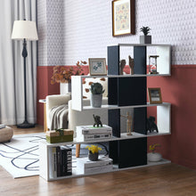 Load image into Gallery viewer, Gymax 5-Tier Bookshelf Corner Ladder Bookcase Display Storage Rack