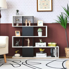 Load image into Gallery viewer, Gymax 5-Tier Bookshelf Corner Ladder Bookcase Display Storage Rack