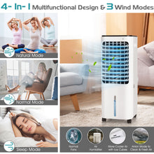 Load image into Gallery viewer, Gymax Evaporative Cooler Portable Air Cooler w/ 4 Ice Boxes & Remote Control