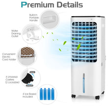 Load image into Gallery viewer, Gymax Evaporative Cooler Portable Air Cooler w/ 4 Ice Boxes & Remote Control