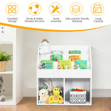 Load image into Gallery viewer, Gymax Kids Wooden Bookshelf Bookcase Children Toy Storage Cabinet Organizer
