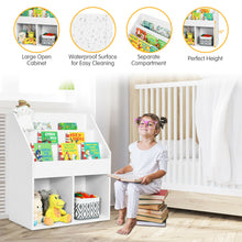 Load image into Gallery viewer, Gymax Kids Wooden Bookshelf Bookcase Children Toy Storage Cabinet Organizer