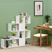Load image into Gallery viewer, Gymax 5-Tier Bookshelf Corner Ladder Bookcase Display Storage Rack White