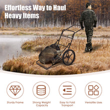 Load image into Gallery viewer, Gymax Folding Deer Game Cart Heavy-Duty Steel Hauler Utility Gear Dolly Cart