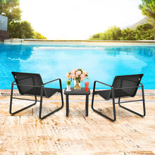 Load image into Gallery viewer, Gymax 3PCS Patio Bistro Set Conversation Furniture Set w/ Fast-Drying Fabric