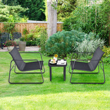 Load image into Gallery viewer, Gymax 3PCS Patio Bistro Set Conversation Furniture Set w/ Fast-Drying Fabric