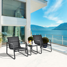 Load image into Gallery viewer, Gymax 3PCS Patio Bistro Set Conversation Furniture Set w/ Fast-Drying Fabric