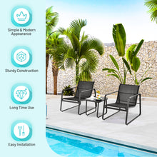 Load image into Gallery viewer, Gymax 3PCS Patio Bistro Set Conversation Furniture Set w/ Fast-Drying Fabric