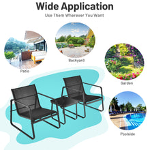Load image into Gallery viewer, Gymax 3PCS Patio Bistro Set Conversation Furniture Set w/ Fast-Drying Fabric