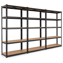 Load image into Gallery viewer, Gymax 30''x60'' Adjust 5 Level Garage Tool Shelf Storage 2000lbs Capacity Black