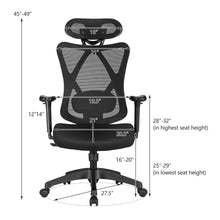Load image into Gallery viewer, Gymax Reclining Mesh Office Chair Swivel Chair w Adjustable Lumbar Support