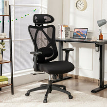 Load image into Gallery viewer, Gymax Reclining Mesh Office Chair Swivel Chair w Adjustable Lumbar Support