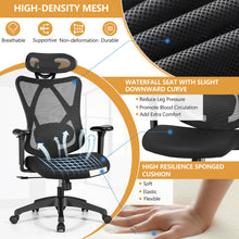 Load image into Gallery viewer, Gymax Reclining Mesh Office Chair Swivel Chair w Adjustable Lumbar Support